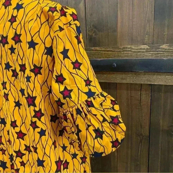 TUFAFII Vibrant Long Open Kimono Jacket Created by African Artisans NWT Size M - Picture 6 of 8